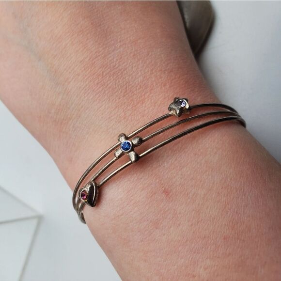Celtic cuff crystal bracelet - Picture 1 of 3